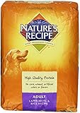 Nature's Recipe Dry Dog Food for Adult Dog, Lamb and Rice Meal, 15 Pound Bag
