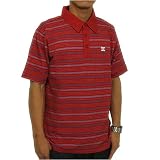 <strong>DC</strong> SHOE　Ethnic Poro Shirts《Mens》エスニックボーダー ポロシャツ <strong>DC</strong>シュー 55830031-MRD レッド