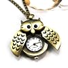 Calidia Eule Uhr Kette, aufklappbar