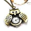 Calidia Eule Uhr Kette, aufklappbar