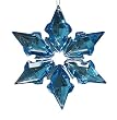 6-Point Blue Gemstone Starburst Christmas Ornament