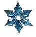 6-Point Blue Gemstone Starburst Christmas Ornament