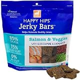 DOGSWELL 842246 Happy Hips Salmon and Veggie Jerky Bar for Pets, 15-Ounce