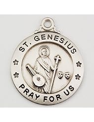 STERLING ST GENESIUS MEDAL 20" CHAIN & BOX