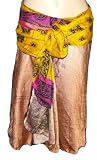Kariza Vintage Wrap Indian Silk Skirt/ Dress C-20 Midi Long +-28