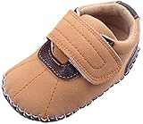 C-Princess 可愛い 子供靴 ベビー 赤ちゃん ファーストシューズ 歩行靴 マジックテープ 滑り止め 室内履き 男の子 新生児 カジュアル (13cm, Aブラウン)