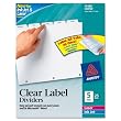 Index Maker, Laser, Punched, 5-Tab, 25/ST, White