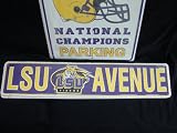 LSU TIGERS METAL STREET SIGN