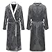 Ekouaer Unisex Plush Microfiber Fleece Bathrobe Bath Spa Robe,Large/XL