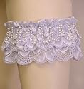 Mary Green "Something Blue" Leg Garter w/ Pearls