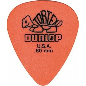 Dunlop Standard Tortex Picks, 12 Pack, Orange, .60mm