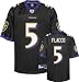 Joe Flacco Black Reebok NFL Premier Baltimore Ravens Jersey - Large