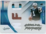 Cam Newton 2011 Absolute Memorabilia Rookie Prime Dual Jersey Patch & Football Serial #08/25