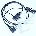 Advanced Nipple Covert Acoustic Tube Bodyguard FBI Earpiece Headset Mic PTT for Motorola Two Way Radio Walkie Talkie 2pin