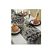 Heritage Lace Halloween Damask 15-Inch by 68-Inch Runner, Black