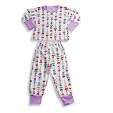 Baby Girl by MJ Collection - Girl Long Sleeve Thermal Underwear Set, Purple by Private Label