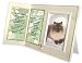 Four Feethin Heaven Poem Cat Memorial Keepsake Picture Frame and Pet Loss Sympathy Gift, Warm White with Foil Accent