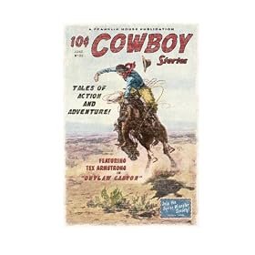 Cowboy Stories Magazine Cover Wall Mural - Personalized by Childrens Magazines