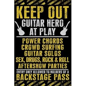 Fun - Poster Keep out, Guitar Hero