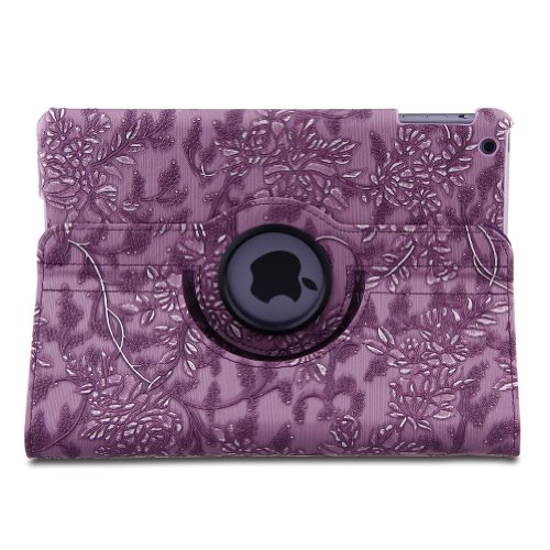 ELEOPTION® Auto Sleep/Wake Function 360 Degree Rotating Smart Case Cover for iPad Air / iPad 5