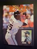 Barry Bonds San Francisco Giants Autographed October 1993 Beckett Magazine