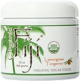 Organic Fiji Sugar Polish, Lemongrass Tangerine, 20-Ounces