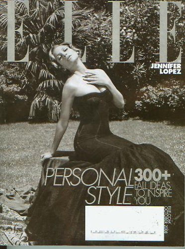 Elle Magazine October 2008 Jennifer Lopez Personal Style (No. 278)