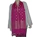 Indian Scarves Chiffon Silk Accessories 22 x 72 inches