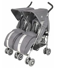 Maclaren Twin Techno stroller - Charcoal/Silver
