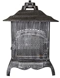 Well Traveled CICP Pagoda Cast Iron Chiminea, Pewter