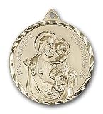 14kt Gold St. Joseph Medal