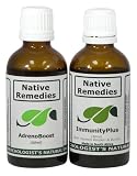 Native Remedies AdrenoBoost and ImmunityPlus ComboPack for adrenal and immune system functioning