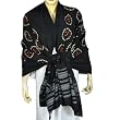 Evening Wrap Tie Dye Print Wool Shawl 80 x 35 inches