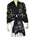 Evening Wrap Tie Dye Print Wool Shawl 80 x 35 inches