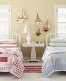 Martha Stewart Collection Striped Patchwork Quilt Set