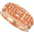 18K Rose Gold Diamond Ring - 0.37 Ct.