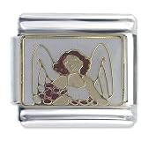 Flower Angel Religious Italian Charms Bracelet Link
