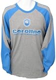 Men`s North Carolina Tar Heels L/S Heather Gray Overdrive Tee