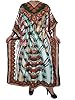 Kaftans Caftan Womens Dress Coverup Brown Floral Print Lounger Mogul