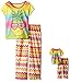 Komar Kids Girls' Pajamas and Nightgowns with Matching 18 Inch Doll Sleepwear, S