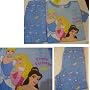 DISNEY I WANT TO BE A DISNEY PRINCESS PAJAMAS SHORT PJS Cinderella Aurora Belle Blue Cotton Girls