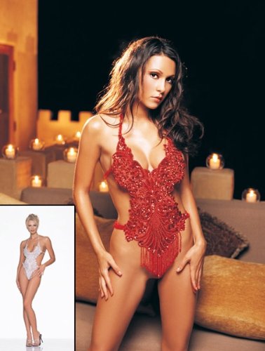 Halter Beaded And Sequined Applique Teddy