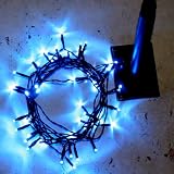 100 Blue Solar Powered Led Lights