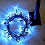 100 Blue Solar Powered LED Lights