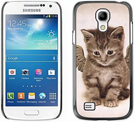 ZOOCASE Slim PC / Aluminium Sleek Case Cover Armor Shell - angel kitten wings cute house cat pet - Samsung Galaxy S4 Mini
