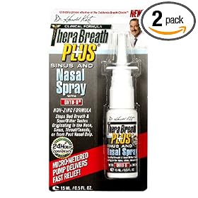 Dr. Katz TheraBreath Plus Sinus and Nasal Spray, with OXYD-8 , 0.5-Ounce (Pack of 2)