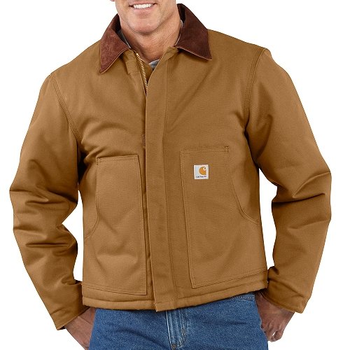 Good Review !!! for Carhartt Jackets: Men's Quilt-Lined Cotton Duck Jacket J02BRN 