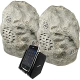 Buy Audio Unlimited 900MHz Wireless Rock Speaker Bundle with Dual Power Transmitter (Granite)