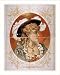 Historic Theater Poster (L), Bust view of woman wearing plumed hat and gray dress