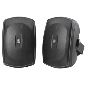 Yamaha NS-AW190BL 2-Way Indoor/Outdoor Speakers (Pair, Black)